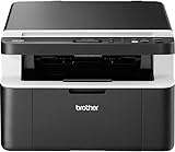 Brother DCP-1612W Kompaktes 3-in-1 Multifunktionsgerät (Laserdrucker, digitaler Kopierer,...