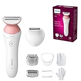 Philips Lady Shaver Series 6000 – Kabelloser Rasierer mit 6 Zubehörteilen...