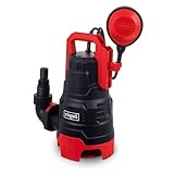 Scheppach DWP400 Schmutzwassertauchpumpe 400W | Fördermenge 9000 L/h | Förderhöhe 6m...