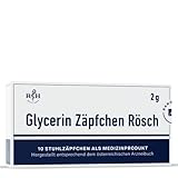 Glycerin Zäpfchen | 2g (10 Zäpfchen) | für eine natürliche Stuhlregulierung | wirkt...