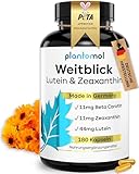 Weitblick - 180 Lutein Zeaxanthin Kapseln - Augenvitamine hochdosiert mit 44mg Lutein +...