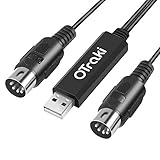 OTraki Midi USB Kabel Interface Konverter, 5 Polig In Out Midi zu USB Adapter Controller...