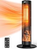 TRUSTECH 66 Zoll Turmheizung, Elektroheizung 1500W für große Räume, Thermostat und 3...