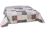 MB Warenhandel24 XXL Tagesdecke Allzweckdecke 220x240 cm Patchwork Landhaus Sofa...