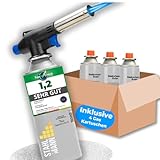 STAHLMANN ® Gasbrenner mit Kartusche 227g – Schweißbrenner max. 1300°C Temperatur –...