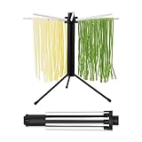KITCHENDAO Nudeltrockner fur bis zu 2.3 kg Nudeln, Faltbarer Nudelstander Drehbare Arm...