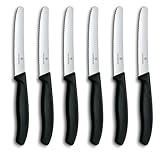 Victorinox Swiss Classic, Frühstücksmesser, Brötchenmesser Set 6teilig, Scharfe Klinge,...