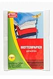 Gejo Mottenpapier Langer, geruchsloser Schutz vor Kleidermotten & Teppichkäfer