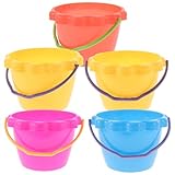 VICASKY 5 Teiliges Strandeimer Sandburg Bausatz Kleine Sandeimer Kinderspielzeug...