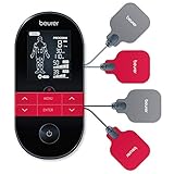 Beurer EM 59 Heat digitales TENS / EMS Gerät, 4-in-1 Reizstromgerät zur Schmerztherapie,...