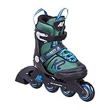 K2 Skates Jungen Inline Skates VELOCITY JR B, black - blue - green, 30G0826.1.1.L