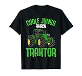 Coole Jungs fahren Traktor Trecker Jungen Kinder T-Shirt