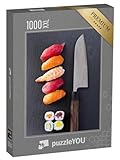 Puzzle 1000 Teile XXL „Sushi mit Santokumesser“ – aus der Puzzle-Kollektion Handwerk
