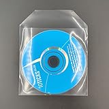 CD-Hüllen aus Kunststoff, transparent, 25 Stück