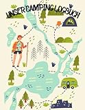 Unser Camping Logbuch: Camping Logbuch punktiert für Reisen mit Camper | 120 Seiten | 8.5...