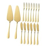 BESTonZON 1 Set Edelstahl-Kuchenspatel Grillwerkzeuge Obstkuchen Keksschneider Käsehobel...