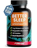 Melatonin Lutschtabletten 240x - leckerer Kirsch-Geschmack - 1mg Melatonin pro Tablette +...