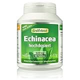 Greenfood Echinacea, 500 mg, hochdosiert, 180 Tabletten, vegan