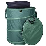 TTL Garden 270L Pop Up Gartensack Deluxe mit Deckel - 220gsm 600D Oxford 270 Liter...