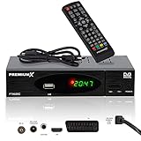 Premium X Kabel Receiver DVB-C FTA 530C Digital FullHD TV | Auto Installation USB...