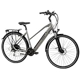 TRETWERK - 28 Zoll E-Bike Damen Pedelec - Seville 5.0 grau - E-Trekkingbike Damenfahrrad...