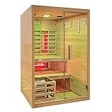 Sanotechnik Infrarotkabine & Finnische Sauna TWINCOMBI - 130 x 120 x 200 cm - Für 2...