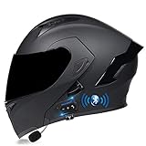 RMBDD Bluetooth Motorradhelm Motorrad Klapphelm Integrierter Motorradhelm mit...