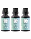 Kalorienfakten Clear Drops, Flavour Zucker 3x30ml, Ohne Kalorien 100% Geschmack...