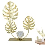 Kristallkugel-Dekor: Eisen-Blätter, Kristallkugel-Dekoration, Blätter, Ornament,...