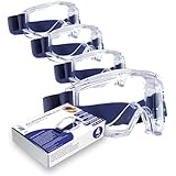 kela 4er Pack Vollsichtschutzbrillen ACT I 100% Made in Germany | Ventilation Anti Fog...