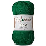 Wollidu Rika Garn zum Häkeln und Stricken 300g / 798m Strickgarn 100% Polyacryl...