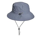 WANYIG Sonnenhut Damen Herren UV Schutz Faltbar Safari Hut Wasserdicht Sommerhut Wanderhut...