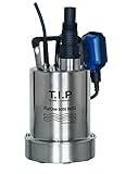 T.I.P. Drainage und Poolentwässerungspumpe FlatOne 6000 INOX (max. 6.000 l/h...