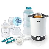 NUK Nature Sense Perfect Starter Babyflaschen Set | 2 (150 ml, 0-6M) Anti-Kolik Flasche...