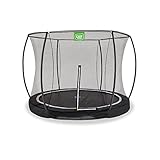 EXIT Toys Black Edition Bodentrampolin - ø305cm - Rundes Kindertrampolin Outdoor -...