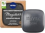 NIVEA MagicBar Feste Gesichtsreinigung Intensives Peeling (75g), mattierendes...