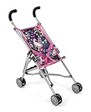 Bayer Chic 2000 Puppenbuggy Roma, Puppenwagen, Mini-Buggy, Einhorn, Navy, pink, 601-43