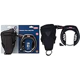 ABUS Rahmenschloss Pro Shield 5950 NR + Rahmenschlosskette Chain 6KS/85 + Schlosstasche...