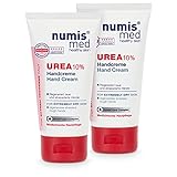 numis med Handcreme mit 10% Urea - 2er Pack Hautberuhigende Hand Creme für sehr trockene...