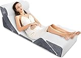 Jolitac 6tlg Keilkissen Bettkeil Kissen Set, Memory Foam Lesekissen Rückenstützkissen...