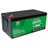 PacPow Lifepo4 Autobatterie 12V 300Ah Lithium Batterie, Built-in 200A BMS, 5000+ Zyklen,...