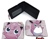 Pokemon Jigglypuff and Wigglytuff Pink Snap Bifold Wallet, Pink, 4.5'