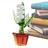 Blumenfigur | Dekorative Desktop-Statue – Dekofigur Ornament, Glas Maiglöckchen Form...