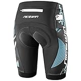 NICEWIN Radlerhose Herren mit Sitzpolster 4D Gepolsterte Fahrradhose kurz Atmungsaktive...