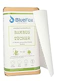 BlueFox Bambus-Küchenrolle 2er Set, saugstarke, reißfeste und saugstarke Küchentücher,...