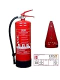 Feuerlöscher 6kg ABC Pulverlöscher, HÄGER®, 10 LE, Brandklasse 34A 233B C, DIN EN 3,...