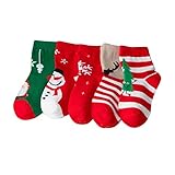 TOYANDONA Kinder-Weihnachtssocken Mädchensocken Weihnachtssocken Zapatillas para Santa...