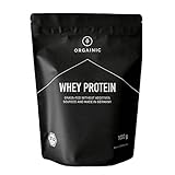 ORGAINIC Bio Erdbeere Whey Protein - Bio Zertifiziert ohne Zusatzstoffe - Eiweißpulver...