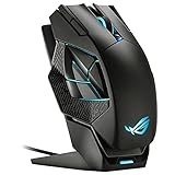 ASUS ROG Spatha X Gaming Maus (kabellos, kabelgebunden, magnetische Ladestation, 12...