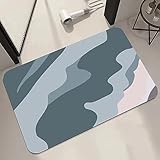 Super saugfähiger Badteppich - Dünner, rutschfester Teppich für die Badewanne - Schnell...